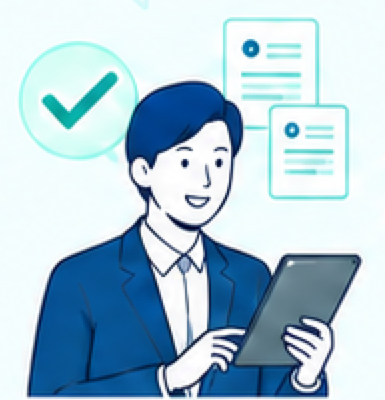 同じ基準で研修を比較する人物