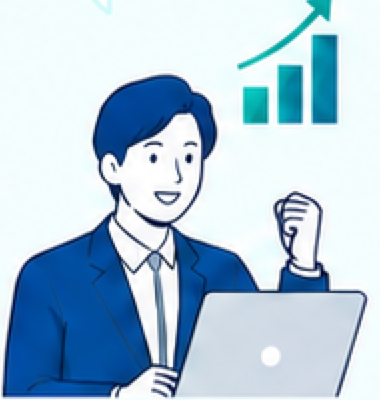 研修の成果を実感する人物